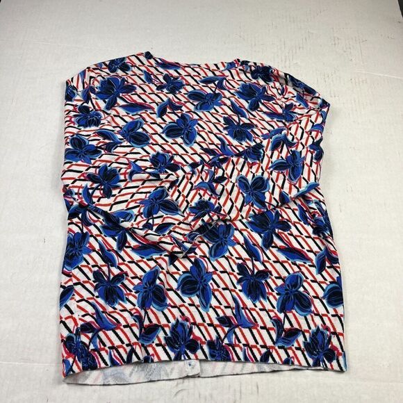 Halogen Womens Button Front Cardigan Mixed Print 3/4 Sleeve Casual Sweater LARGE - Picture 9 of 10